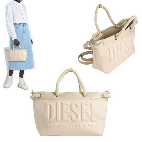 NEW DIESEL Rope Logo-Embossed Tote Bag - Picture 8 of 15